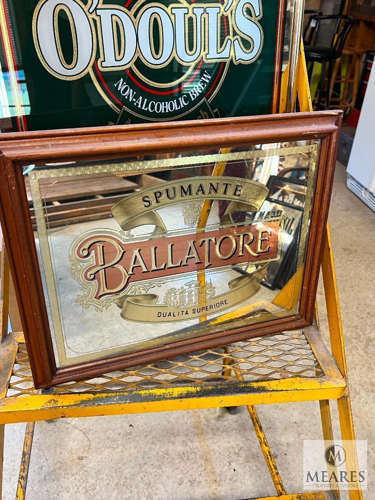 Mixed Lot of Vintage Bar Advertising Signs and Mirrors
