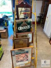 Mixed Lot of Vintage Bar Advertising Signs and Mirrors