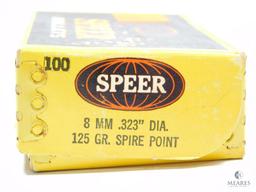 11 Projectiles of Speer Bullets 8mm (.323") Diameter 125 Grain Spire Point