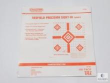 100 Pack Redfield Precision 16x16 Sight In Rifle Targets