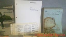 Large group of US military issue manuals and books. See photos for details.