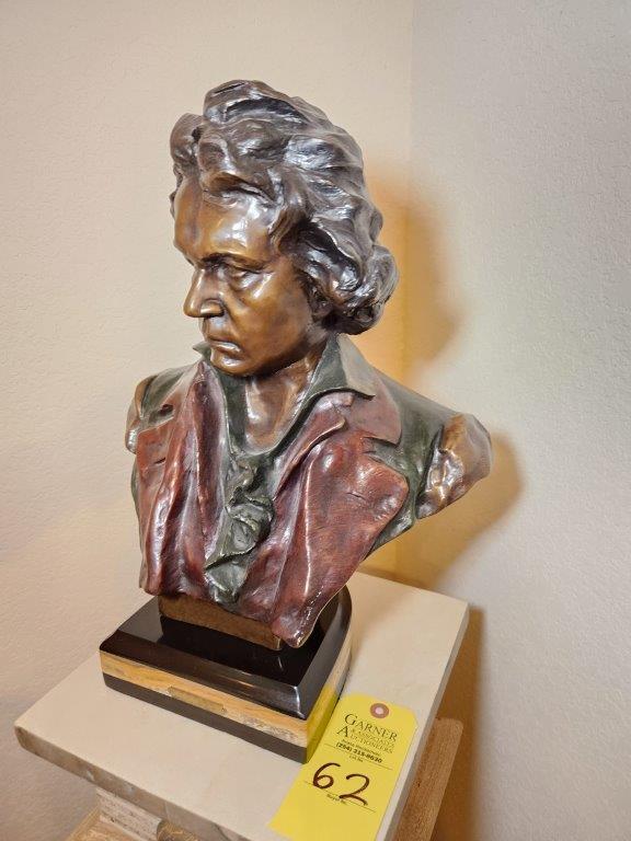 Bronze Bust of Beethoven by Hans Muller
