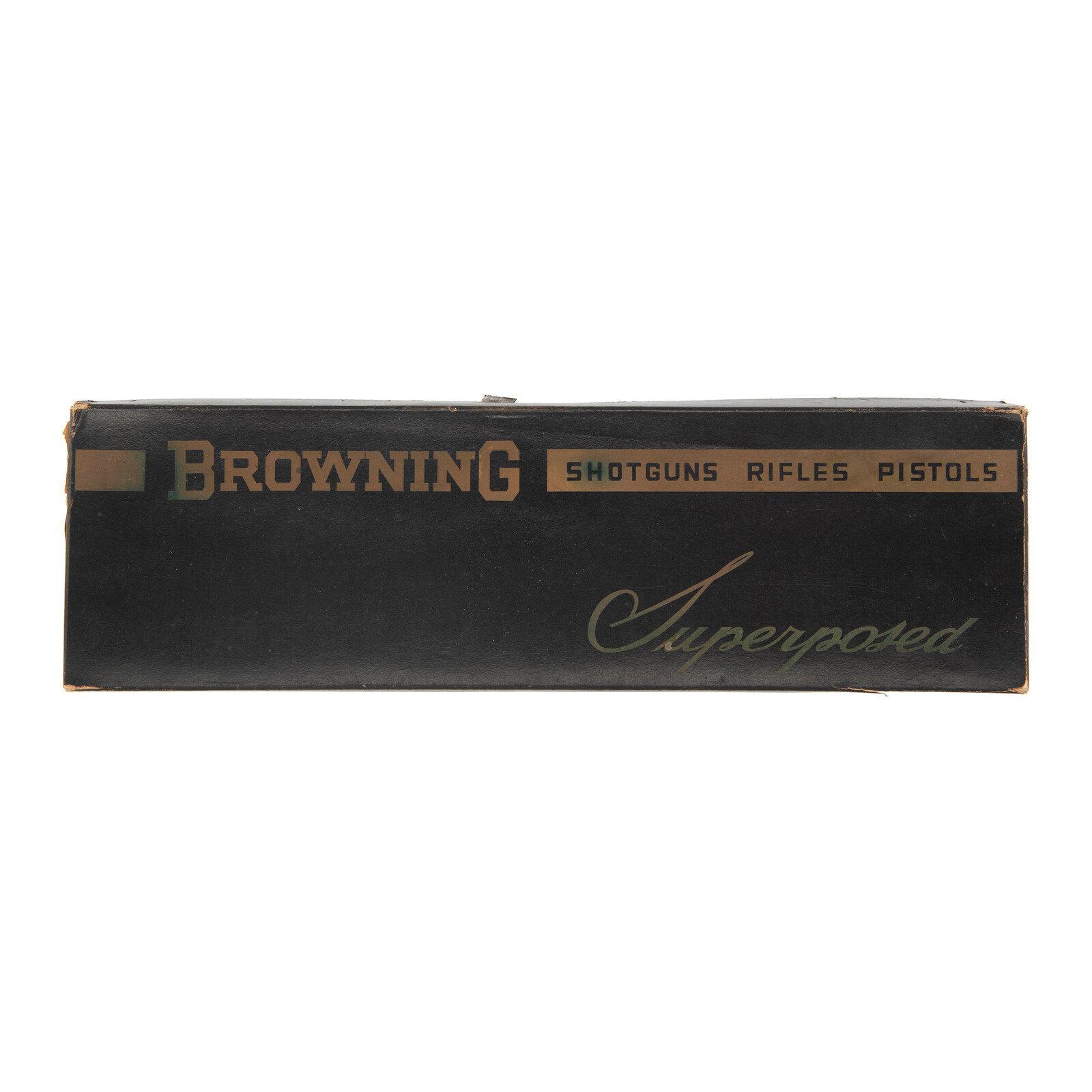 **Browning Superposed Lightning 20 Gauge with Leather Case and Original Box