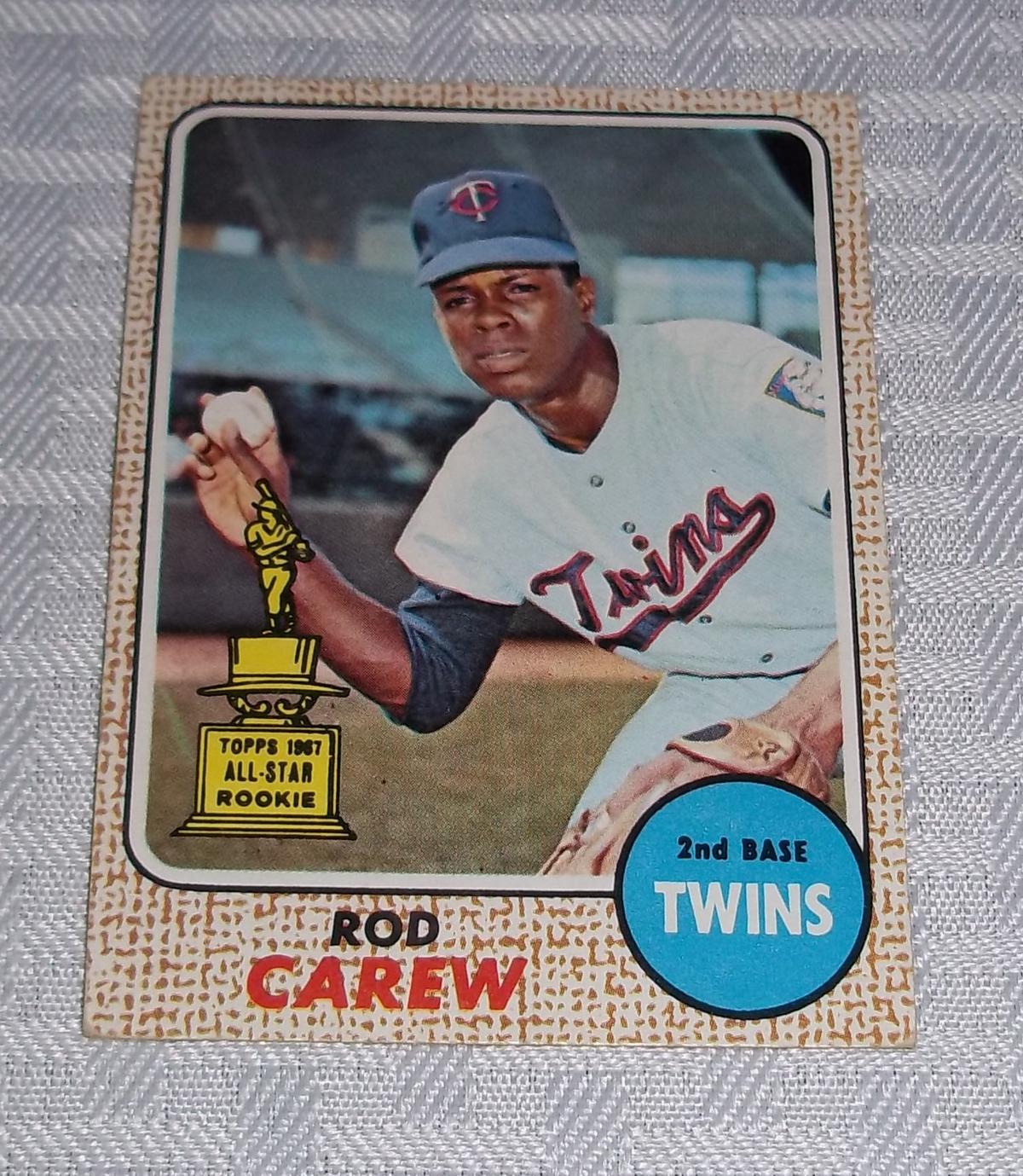 1968 Topps Baseball Card #80 Rod Carew Twins HOF 2nd Year