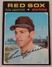 Vintage 1971 Topps MLB Baseball High Number Card #740 Luis Aparicio Sox Orioles HOF Nice