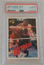 Vintage 1990 WWF Wrestling Classic Card #123 Bret Hitman Hart PSA GRADED 10 Gem Mint WWE Low Pop