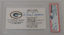 Dom Capers Autographed Signed PSA Slabbed Business Card NFL Football Packers Defensive Coordinator