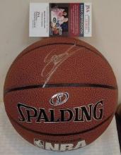 Dirk Nowitzki Autographed Signed Full Size Spalding Basketball NBA Mavericks JSA HOF