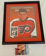 Eric Lindros Autographed Signed Framed Matted Beckett Cover 8x10 Photo Flyers PSA NHL Hockey HOF