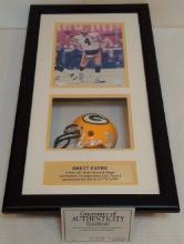 Brett Favre Autographed Signed 8x10 Photo Framed Matted Shadowbox Helmet Packers Field Of Dreams COA
