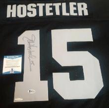 Jeff Hostettler 1990s Starter NFL Football Raiders Jersey Signed NWT Autographed Beckett COA