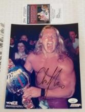 Chris Jericho Autographed Signed JSA WWF Wrestling 8x10 Photo WWE AEW ECW Smoky COA