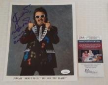 Jimmy Hart Autographed Signed JSA 8x10 Photo WWE Wrestling WWF WCW Inscription