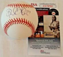 Rual Ibanez Signed Autographed ROMLB Baseball Selig JSA COA Phillies Yankees MLB World Series