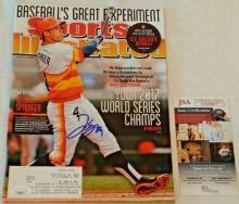 George Springer Autographed Signed World Series Sports Illustrated Full Magazine JSA COA SI Astros