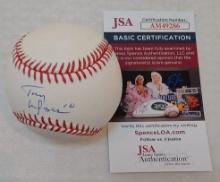 Tony LaRussa Autographed Signed ROMLB Baseball JSA COA A's Cardinals HOF Clean Athletics White Sox