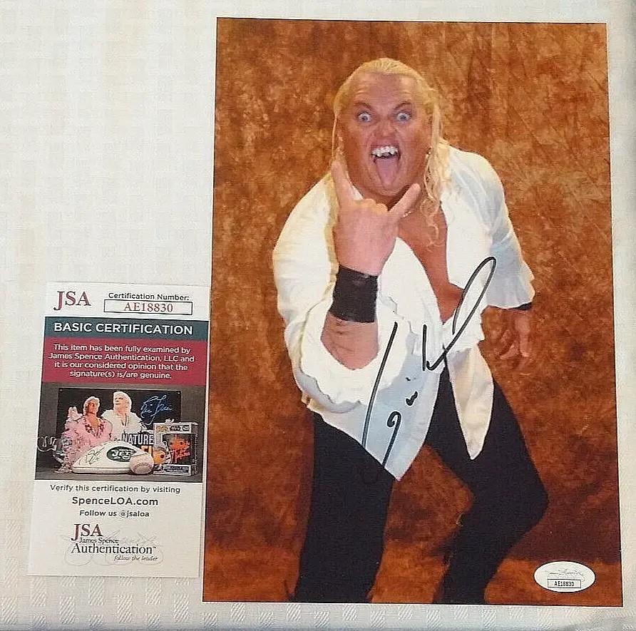 Gangrel Heath Autographed Signed 7x10 Photo WWF WWE JSA Wrestling Brood AEW COA
