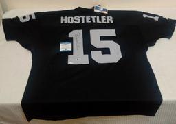 Jeff Hostettler 1990s Starter NFL Football Raiders Jersey Signed NWT Autographed Beckett COA