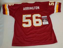 Lavar Arrington Autographed Signed Jersey Vintage JSA COA Redskins Champion Mesh Small Penn State