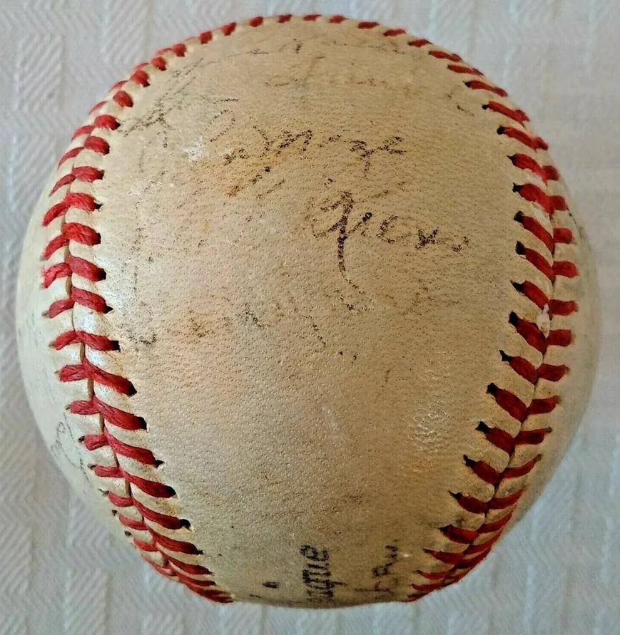 25 Signatures JSA LOA Vintage 1946 NY Giants Baseball Team Signed Autograph Ott Mize Lombardi MLB