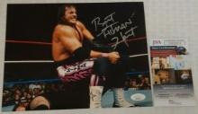 Bret Hitman Hart Autographed Signed 8x10 Glossy Photo WWF WWE Undertaker JSA COA Wrestling HOF