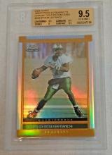 2003 Topps Chrome NFL Rookie Card RC Gold Refractor Insert #150 Byron Leftwich RC BGS 9.5 GEM MINT