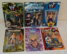 6 Different WWF Wrestling Figure MOC Lot Triple H Hunter Paul Levesque WWE Jakks New 1990s