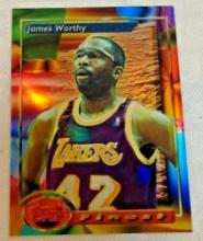 Vintage 1st Year 1994 Topps Finest NBA Basketball Insert James Worthy SP Card Refractor Lakers HOF