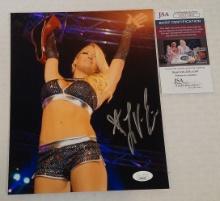 Lacey Von Erich Autographed Signed JSA 8x10 Photo WWF WWE NXT Divas Sexy Belt