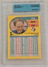 Vintage 1/1 Factory Error 1990 Fleer MLB Baseball Card Nolan Ryan Blank Front BGS Slab Authentic HOF