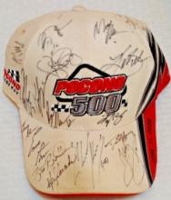 2006 Pocono NASCAR Race Multi Sign-ed 27x Signatures Auto Hat Cap 1/1 Inman Petty