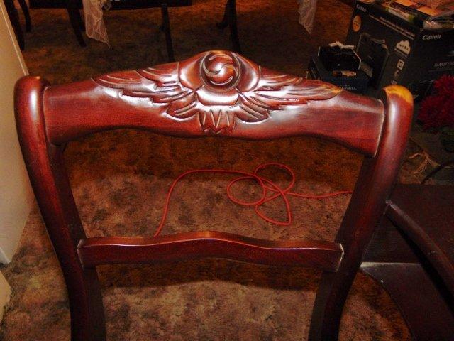 Vtg Mid Century Mahogany Telephone Gossip Bench By Lexington Chair Co.