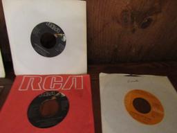 Lot Of Fifteen 45 R P M Vinyl Records By Elvis Pressley