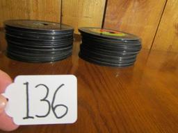 Lot Of Approximately Eighty Two 45 R P M Vinyl Records W/ No Sleeves