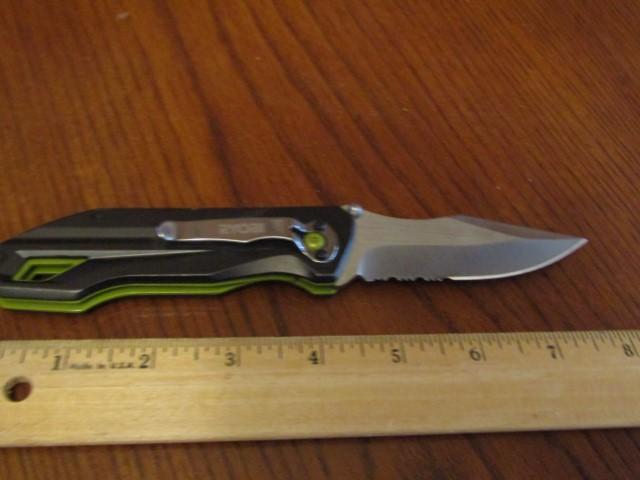 Never Used Ryobi Pocket Knife W/ 3 1/2" Blade