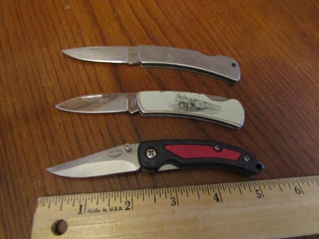 3 Different Folding Pocket Knives