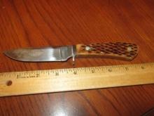 Sarge Fixed Blade Hunting Knife W/ Bone Handles
