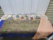 3 Beautiful Vtg Table Runners