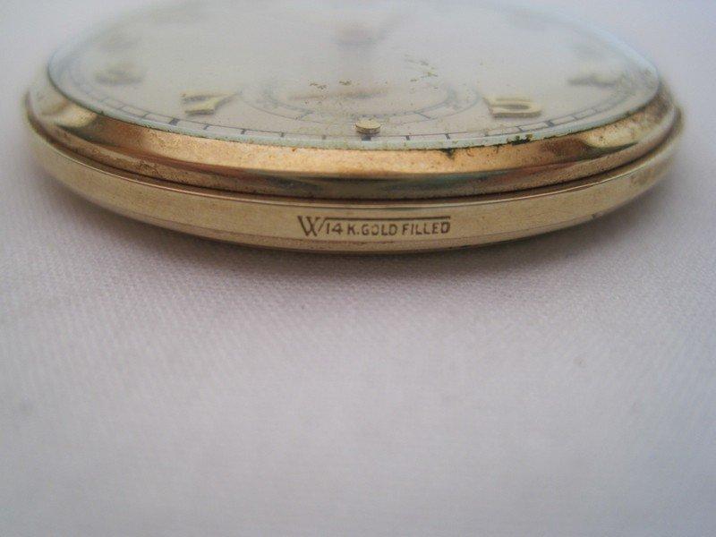 Hamilton 14k Gold Filled Pocket Watch w/ Second Hand & 1/20 12K.T.G.F. Fob