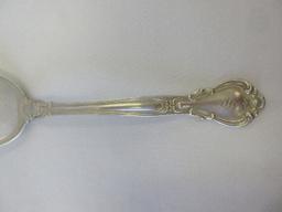 2 Gorham Sterling Chantilly 1895 Pattern Table/Serving Spoons w/ Monogram "S"