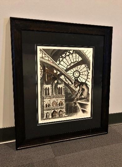 "Notre Dame" by Michael Parker Lithograph