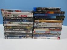 28 DVD's- Avatar, Popeye, Eight Blow, Foul Play, Superman Returns, Ghost Busters etc.