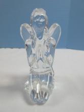 Waterford Crystal Celestial Angel Collection 4 3/4" Kneeling Angel Figurine Retired Piece