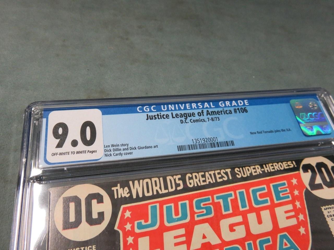 Justice League #106/1973 CGC 9.0