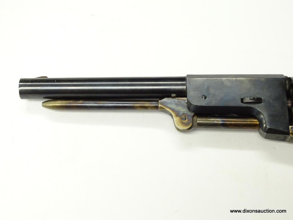 (SC) .44 CAL. BLACK POWDER REPLICA US 1847. HAS A WESTERN SCENE ENGRAVED ON THE CYLINDER. 15.25"
