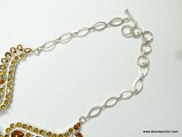 .925 STERLING SILVER STAMPED AAA TOP QUALITY 18''-20'' DESIGNER SPECTACULAR CHOKER STYLE GOLDEN