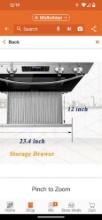 LANBO 24 in. 4 Element Freestanding Single Oven Electric Range in Stainless Steel with Air Fry,