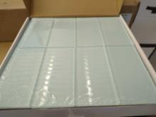 Lot of 2 Cases of Giorbello Morning Sky Blue 3 in. x 6 in. x 8mm Glass Subway Wall Tile (5 sq.