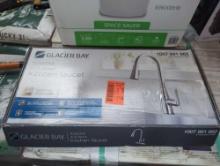 Glacier Bay McKenna Single-Handle Pull Down Sprayer Kitchen Faucet in Stainless Steel with