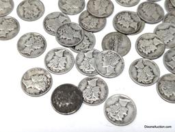 Various Dime - Bag of 50 Mercury Dimes